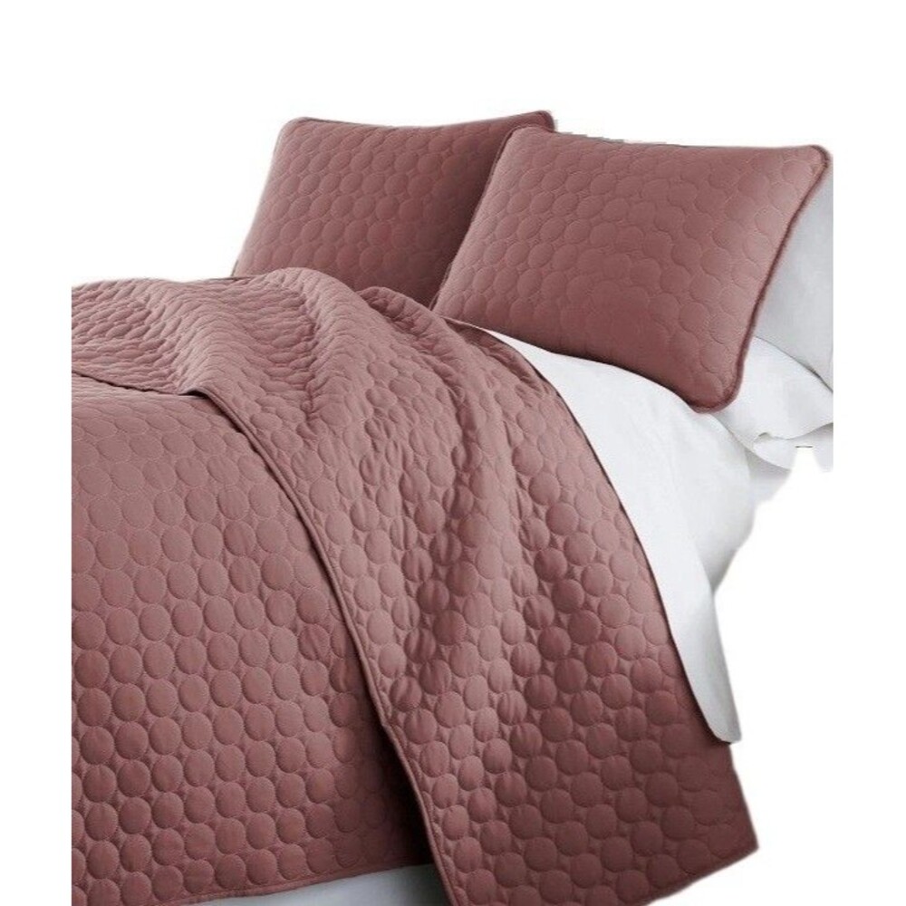Southshore Ultra-Soft Lightweight Embroidered 3-Piece Quilt Set – Full/Queen